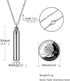 VNOX Pack of 2/3/4/5/10/16 -Unisex Customize Memorial Keepsake Stainless Steel Cylinder Cremation Necklace...
