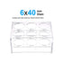 uxcell Tube Rack Polypropylene 6-Well Clear for 100ml...