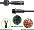 Waterproof Connectors 4 Wire,14AWG Male Female Plug LED Connector with 4Pin Waterproof Connectors,IP68 25CM Extension Cable for Car, Truck, Boat,L...