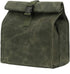 Kaaltisy Heavy Duty Lunch Bags Waxed Canvas Roll-top Lunch Boxes Waterproof Reusable Lunch Bag with Adjustable Buckle, Green, Hard Handfeel...