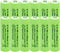 1.2v AA Nimh 600mAh Rechargeable Battery for Outdoor Solar Lights Garden Lamp (12 Pack)...