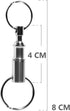 2 Pack Quick Release Detachable Pull Apart Key Rings Keychains,Double Spring Split Snap Seperate Chain Lock holder Convenient Accessory Gift...