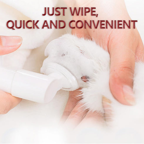 Dog paw cleaner?Cat paw cleaner?Pet paw cleaner?No Rinse Waterless Dog Paw Shampoo with Bath Brush, PH perfectly balanced?Natural mild formula?Pet...