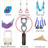 SELEWARE Silent Bearing Swing Swivel, 360° Rotational Device Hanging Accessory with Removeable Buckle for Tree Swing, Hammock Chair, Climbing Rope...