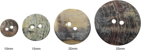 Natural Pearl White 2 Hole Shell Button Round Sewing Button for DIY Craft Sweater Shirt Clothing (10mm/16L, 50pcs)...