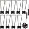 HAPY SHOP 10 Pieces Black Easel Back Iron Photo Frame Easel Back Stand Picture Frame Easel Back with 30 Pieces Screws and 2 Pieces Screwdriver for...