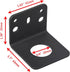 2 Pcs L-Bracket 1255 3/4 Hole Thick Steel Mobile Antennas Brackets for UHF VHF Coax NMO Antenna Mounts Cable Mobile Antennas (Black)...