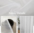 MIULEE 2 Panels Solid Color White Sheer Window Curtains Elegant Window Voile Panels/Drapes/Treatment for Bedroom Living Room (54 X 72 Inches White...