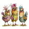 KYOQFVN Hen Chicken Cross Stitch Kits, 11CT Counted Cross Stitch Kits for Adults, Stamped Cross Stitch Patterns Needles Supplies, Beginner Embroid...