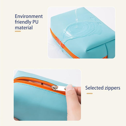 Makeup Bag Pouch Travel Cosmetic Bag, Travel Toiletry Bag Make Up Bags Organizer Cute Makeup Brushes Storage Bag Case Travel Essentials Toiletries...