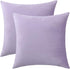 Jeneoo Comfy Soft Thick Velvet Throw Pillow Covers Decorative Solid Square Couch Cushion Cases for Bedroom Sofa Car Decor (Lavender, 16 x 16 Inche...