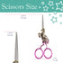 JubileeYarn Unicorn Embroidery Craft Stainless Steel Scissors - Gradient - 1 Pair...