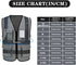 A-SAFETY grey security vest with zipper pockets...