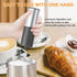 Milk frother, battery powered milk frother, stainless steel milk frother, milk frother with stand, double head mini blender, stainless steel stand...