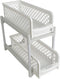 Fox Valley Traders 2 tier Sliding Shelves, One Size Fits All, White...