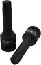 T60 3 Inch Long Torx Star 6 Point Black Impact Bit Socket Auto Repair Tool 1/2 Inch Square Drive...
