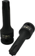 T60 3 Inch Long Torx Star 6 Point Black Impact Bit Socket Auto Repair Tool 1/2 Inch Square Drive...