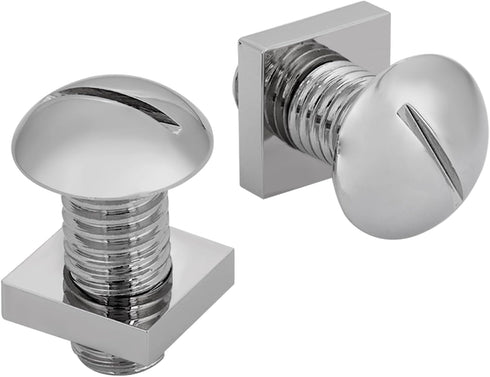 Functional Silver Nut and Bolt Cufflinks For Men With Gift Box...