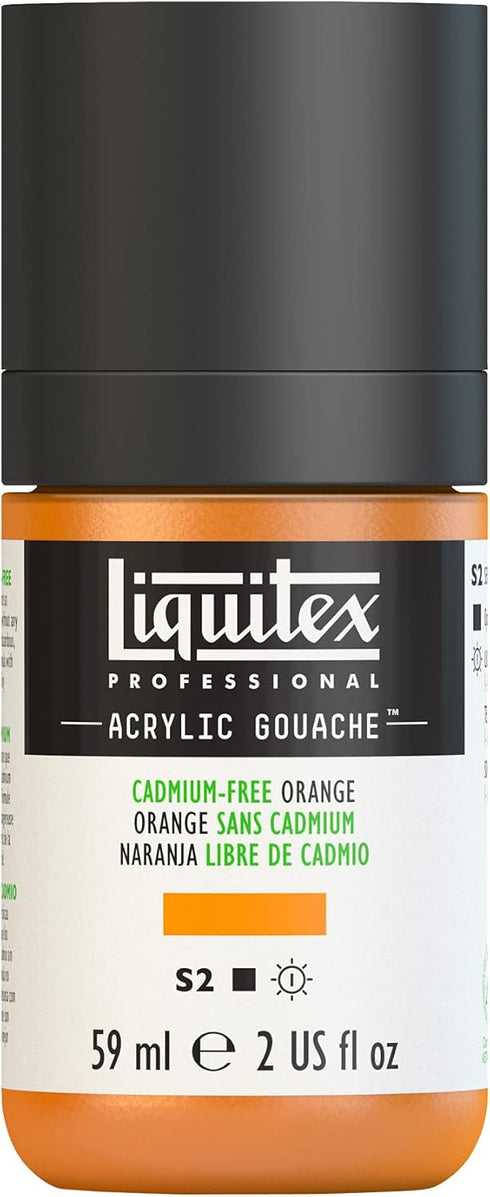 Liquitex Professional Acrylic Gouache, 2-oz (59ml) Bottle, Cadmium-Free Orange...