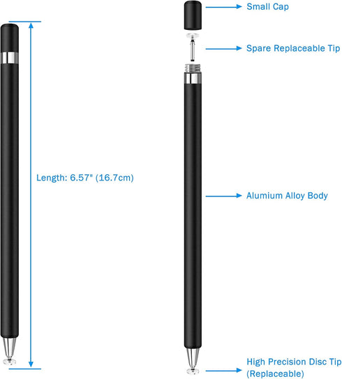 Stylus for Touch Screens,Granarbol Rotatable Touch Screen Pen Disc Universal Stylus for iPad iPhone Tablets Samsung Kindle All Touch Devices with ...