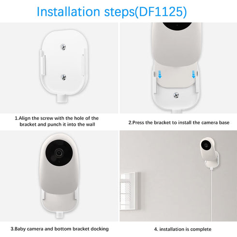 HOLACA Quick Wall Mount Bracket for Nooie Baby Monitor (Base Mount)...