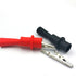 2 Pair Silicone Alligator Clips Set, Professional 1000V 10A Alligator Clip Test Kit, Banana Test Lead Probe Clip, Test Extension Compatible with F...