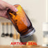 eleganttime Amber Glass Mason Jars 32 oz Wide Mouth with Airtight Lids and Bands 6 Pack Large Glass Canning Mason Jars Quart,Great for Canning Jar...