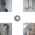 Wall Split Flange 2PCS Stainless Steel Round Escutcheon Plate Floor and Ceiling Plate Cover Split Flange for 28mm Dia Pipe 25 Type Silver...