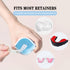 Retainer Case with Vent Holes, Silicone Portable Slim Cute Retainer Holder Compatible with Invisalign, Night Mouth Guard Case, with Retainer Remov...