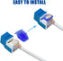 Cat.6 Tool Less Keystone Jack (5-Pack, Blue)...