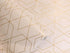 D7027-3 Peel & Stick Wallpaper Hexagon Rhombus Gold/White Removable Self Adhesive Wallpaper Textured 17.7in x 118in Vinyl Film Roll for Wall Decor...