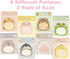 24 Pads Cute Animal Shaped Sticky Notes 8 Cute Patterns 3 Pads of Each Kawaii Self-Sticky Notes Memo Pad for School Office Home Kids Students Room...