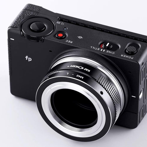 K&F Concept Lens Mount Adapter M42-L Manual Focus Compatible with M42 Lens to L Mount Camera Body...