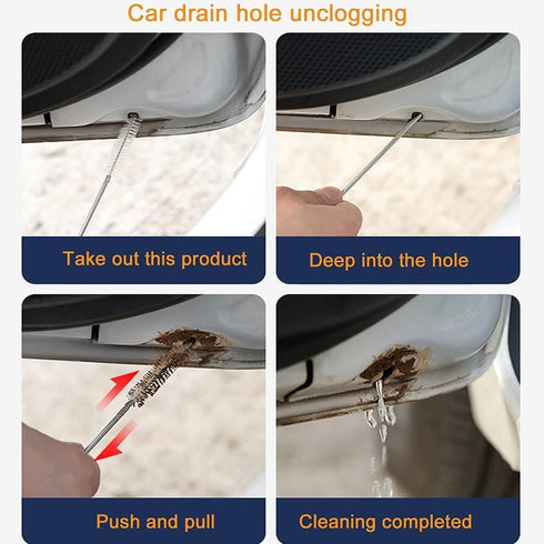 Multifunctional pipe Cleaners Tool Set: Crevice Cleaning Brushes, Pipe Tube Brush Set,detailing brush? Gap Cleaning Brush Nylon Straw Brush Set Lo...