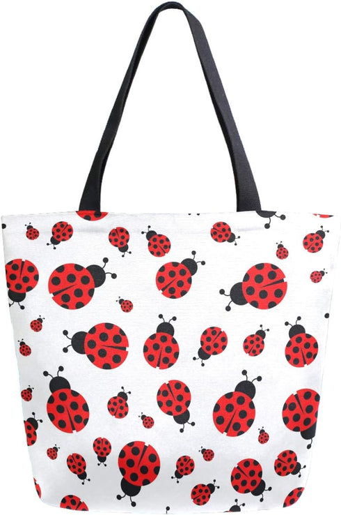 Stylish Cute Pattern Extra Large Shoulder Tote Bag for Beach Travel Weekender Gym Grocery Shopping...