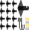 Gridwall Mount Brackets with Screws, 12 Pcs Grid Wall Accessory with 50Pcs Wall Mount Screws and 2 Pcs S Hooks for Wall Grid Panels Clothing Store...
