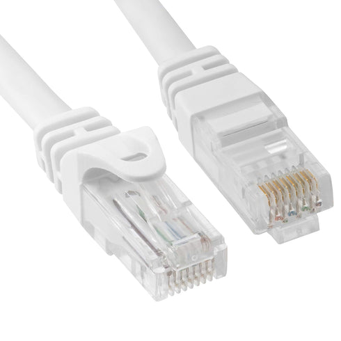 Cmple - RJ45 Cat-6 Ethernet Patch Internet Cable, High Speed Cat6 Network Cable 10 Gigabit, Cat 6 Ethernet LAN Cord with Gold Plated RJ45 Connecto...