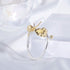 Helen de Lete Little Snail On Flower Vine 925 Sterling Silver Open Ring...