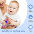 3 Pack Baby Teether Toys - TV Remote Control Shape Silicone Toddler Teething Toys for Babies 6-12 Months (Pink&Khaki&Purple)...