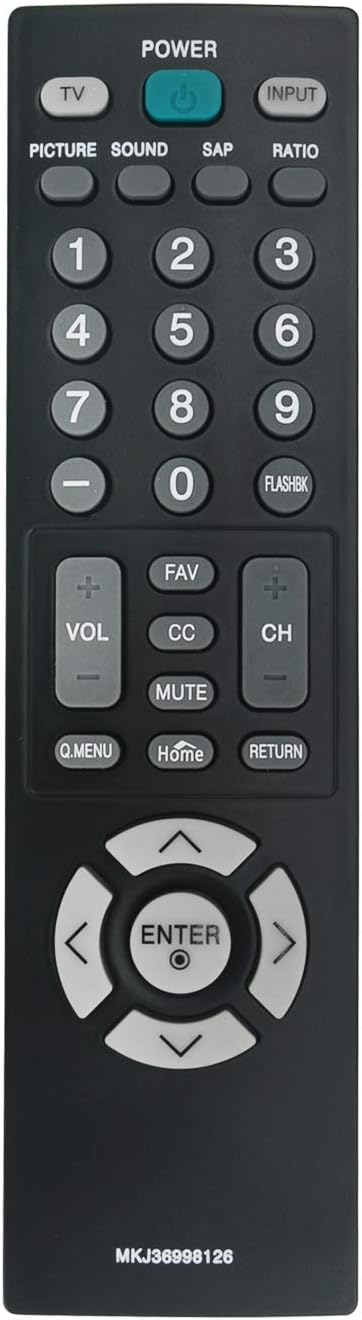 AIDITIYMI MKJ36998126 Remote Control Replace Fit for LG 42LV4400-UA 32LV2400UA 47LV4400UA 55LV4400UA 42LV4400UA 32LV2400 42LV4400 47LV4400 55LV440...