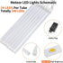 JJGoo Christmas Lights Meteor Shower Rain Lights, 10 Tube 12 inch 240 LEDs Icicle Lights Outdoor Raindrop Lights for Xmas Halloween Wedding Party ...