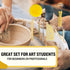 ARTIST'S BEST 8 Piece | Wheel Throwing Pottery Tool Kit | Ceramic Clay Tools Set | Clay Wax Pottery Tool Kit |Ceramics Wax Carving Sculpting Model...