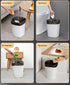 60 Count Small Trash Bag,2 Gallon Black Trash Bag for Bathroom Bedroom Kitchen Office Car (60)...