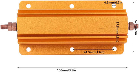 RX24 200W 8Ohm 8R Chassis Resistor,Aluminum Housed High Power Resistor Professional Industrial Eletrical Supplies for Power Supply,Sensor,Elevator...