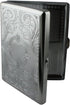 Etched Cigarette Case Victorian Style Metal Holder for Regular, King and 100's Size (Etched Silver) RFID...