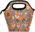 Lunch Tote Bag Cute Fox Neoprene Insulated Cooler Warmer, Portable Funny Lunchbox Handbag for Men Women Adult Kids Boys Girls...