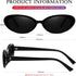 AIEYEZO Retro Oval Sunglasses for Women Fashion Small Oval Frame Sun Glasses 90s Vintage Style Shades...