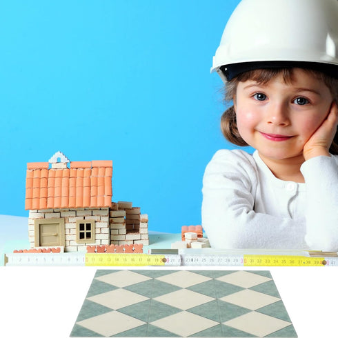Toyvian Dollhouse Mosaic Floor Tile Miniature Kitchen Bathroom Flooring Wallpaper Mini Floorboard Doll House Assesseries Decorations...