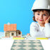 Toyvian Dollhouse Mosaic Floor Tile Miniature Kitchen Bathroom Flooring Wallpaper Mini Floorboard Doll House Assesseries Decorations...