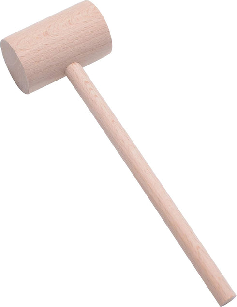 6 Pcs Wooden Crab Lobster Mallets Seafood Hammers, Solid Natural Beechwood...
